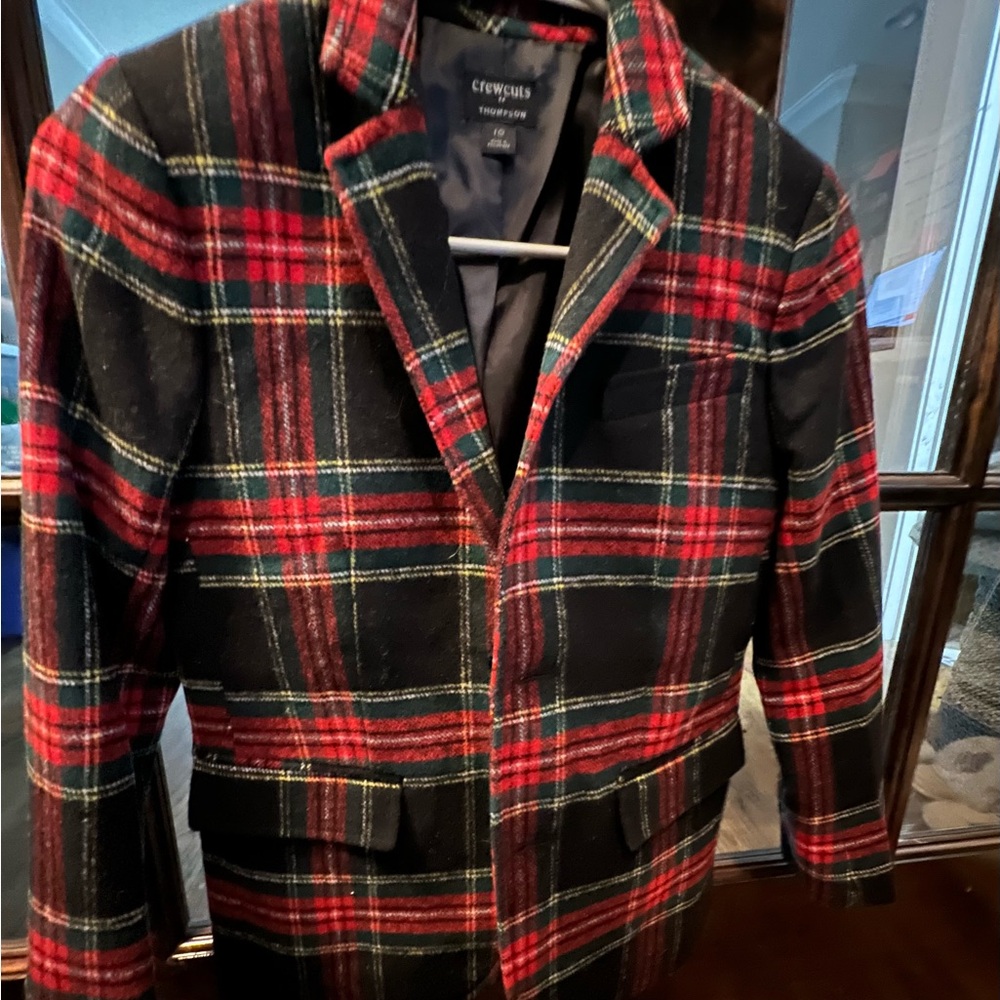 JCREW Tartan Boys Blazer